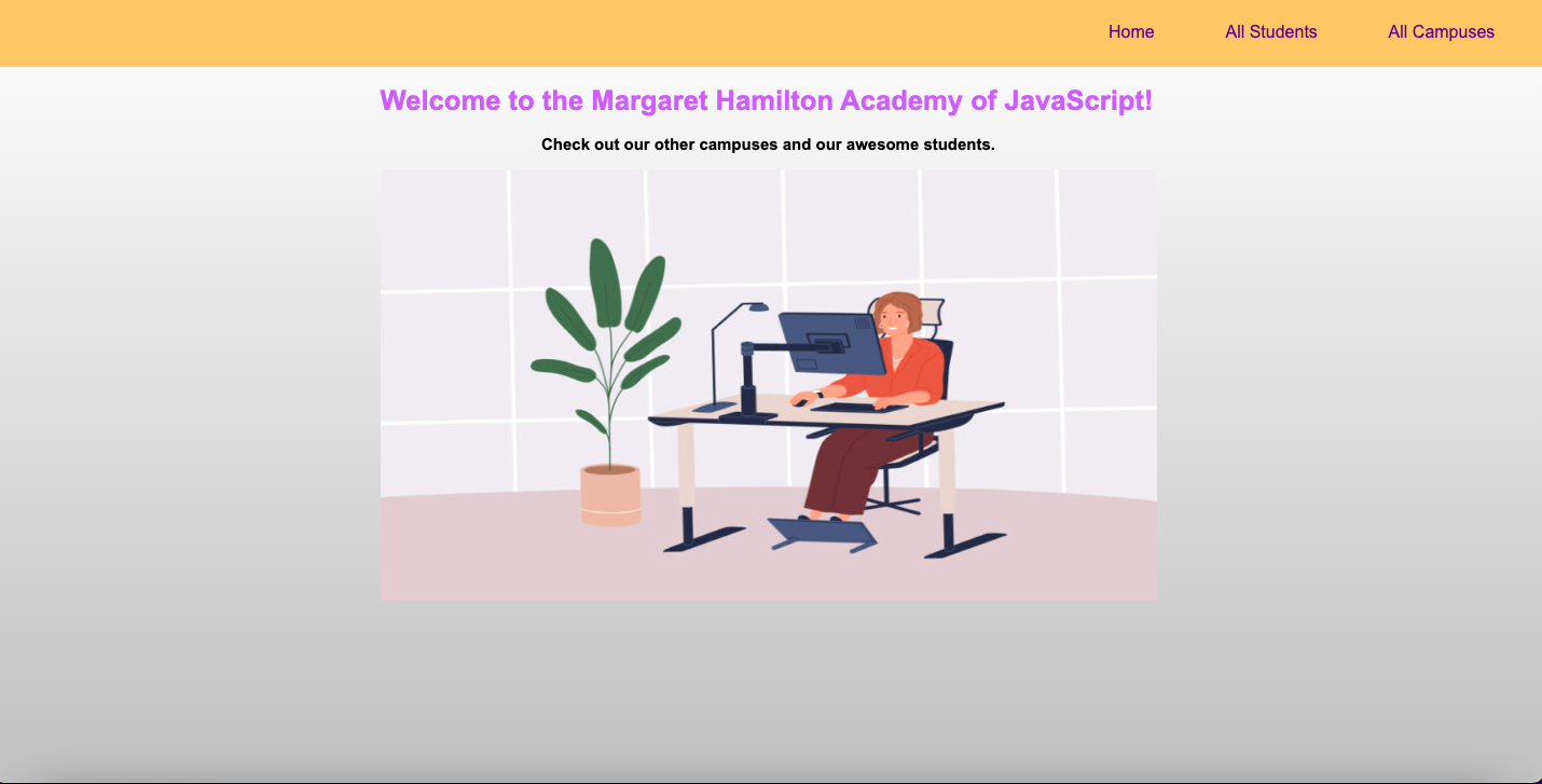 Screenshot of Student Campus Management Tool